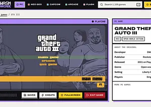 GTA III (WASM) running in a web browser