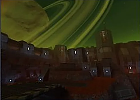 Quake II running in a web browser, shooter game, no download