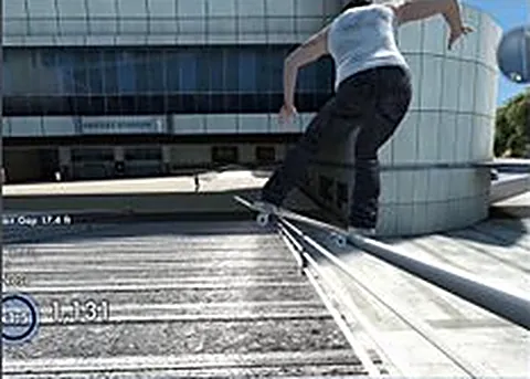 Skate Rust running in a web browser, sports game, no download